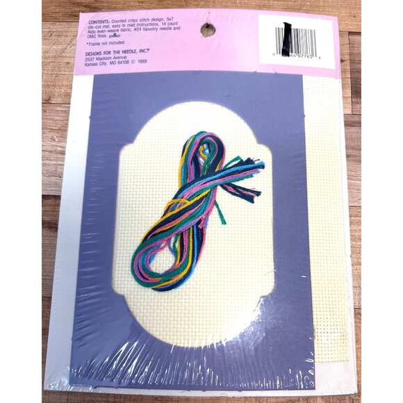 Counted Cross Stitch Kit 5x7 "Reservation!" For Women Only Designs For The Needl - Picture 3 of 4